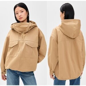 Zimmermann Illuminate Cargo Anorak Twill Jacket Beige Sand NWT US 10-12 AU Large